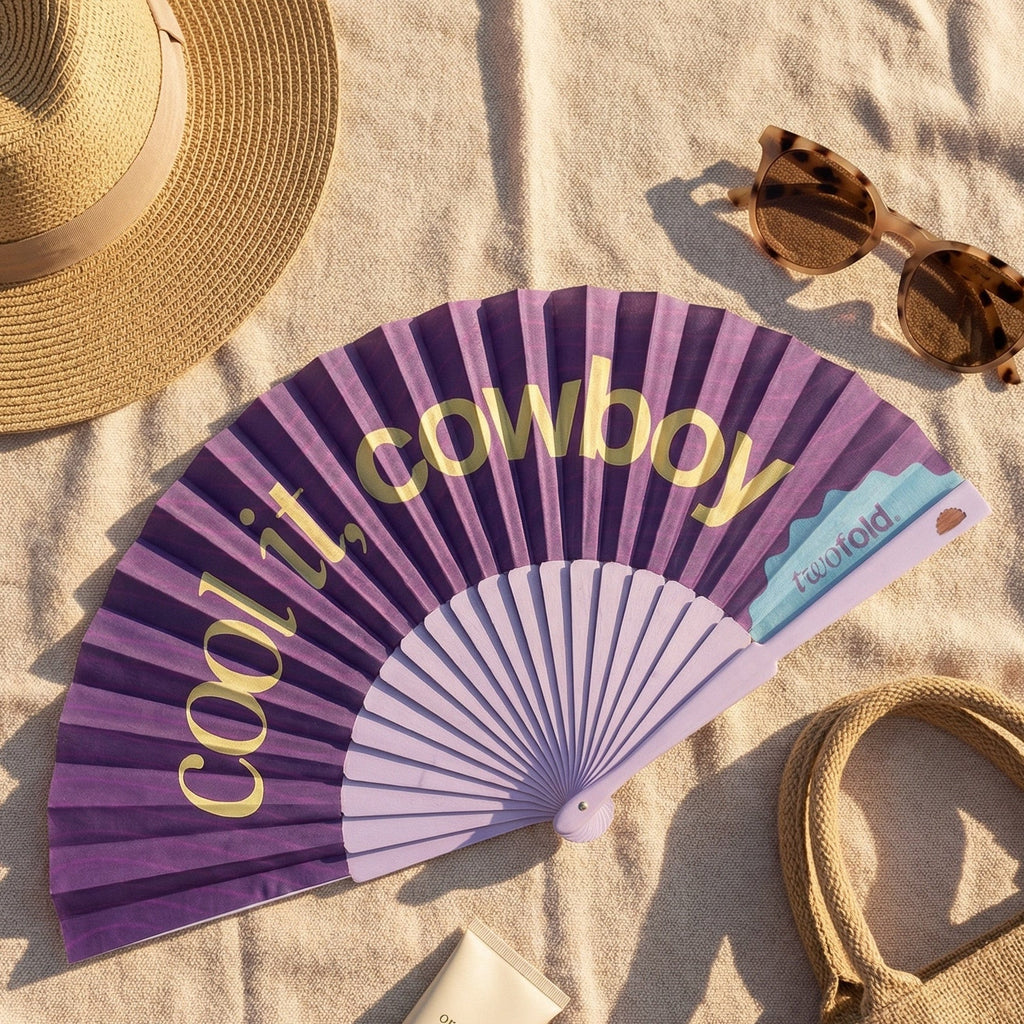 "Cool it, Cowboy" Fan - Twofold